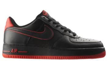 Nike Air Force 1 Low Black/Black-Action Red