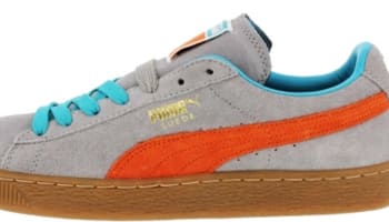 Puma Suede Classic+ Gray/Tiger Lilly-Blue Bird