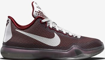 Nike Kobe X GS Team Red/Cool Grey-White-Metallic Cool Grey