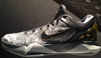 Nike Zoom Kobe VII System Prelude Cool Grey/Metallic Gold-Black