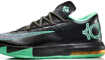 Nike KD VI Black/Metallic Clear-Light Lucid Green-Atomic Mango