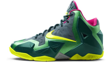 Nike LeBron 11 GS Deep Sea Green/Volt-Gamma Green-Mineral Teal-Rave Pink
