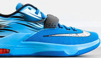 Nike KD VII Light Blue Lacquer/White-Clearwater-Total Orange