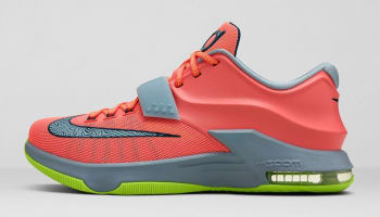 Nike KD VII Bright Mango/Space Blue-Light Magnet Grey-Volt