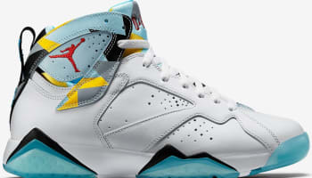Air Jordan 7 Retro N7 White/Dark Turquoise-Black-Ice Cube Blue