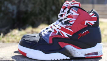 British Knights DRX Union Hi Black/White-Mars Red