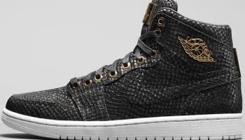 Air Jordan 1 Retro High OG Pinnacle Black/Black-Metallic Gold-White