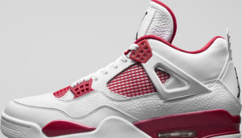 Air Jordan 4 Retro White/Black-Gym Red