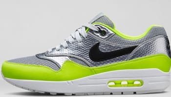 Nike Air Max 1 FB Premium QS Metallic Silver/Black-Volt