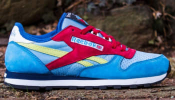 Reebok Classic Leather Blue/Citron-Red