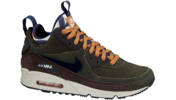 Nike Air Max '90 Sneakerboot Lagoon Green/Black-Baroque Brown-Brave Blue