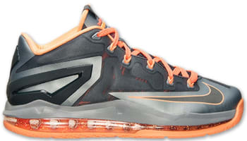 Nike LeBron 11 Low Light Magnet Grey/Dark Magnet Grey-Magnet Grey-Bright Mango