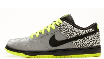 Nike Dunk Low Premium SB QS Metallic Silver/Black-Volt