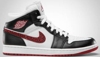 Air Jordan 1 Phat Mid White/Varsity Red-Black