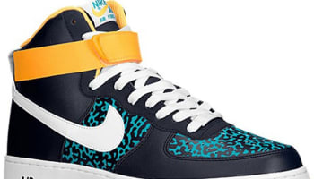 Nike Air Force 1 High Obsidian/White-Tribe Green-Atomic Mango