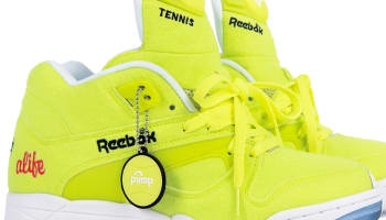 Reebok Court Victory Pump Felt Neon Yellow/White-Ice