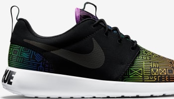 Nike Roshe Run Black/White-Rainbow