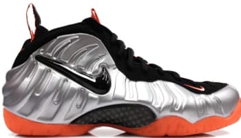 Nike Air Foamposite Pro Metallic Platinum/Black-Bright Crimson