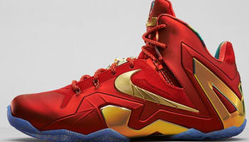 Nike LeBron 11 Elite SE University Red/Metallic Gold