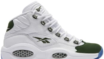 Reebok Question Mid White/Racing Green