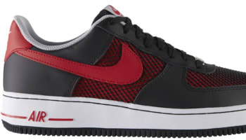 Nike Air Force 1 Low Black/University Red-Wolf Grey-White