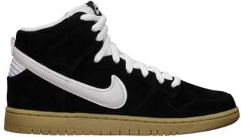 Nike Dunk High Premium SB Black/White-Gum Light Brown