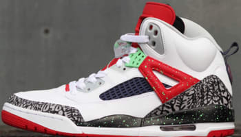 Jordan Spiz'ike White/Light Poison Green-University Red-Cool Grey