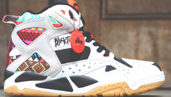 Reebok Blacktop Battleground Pump White/Black-Multi-Color