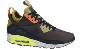 Nike Air Max \u002790 Sneakerboot NS Newsprint/Black-Parachute Gold-Total Crimson