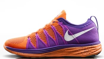 Nike Flyknit Lunar2 Women's Atomic Orange/White-Court Purple-Red Violet