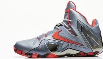 Nike LeBron 11 Elite Wolf Grey/Light Crimson-Cool Grey-Black