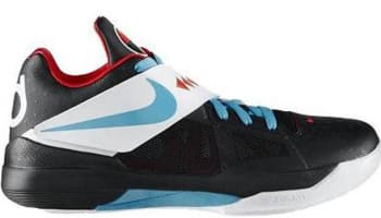 Nike KD 4 N7 Black/Dark Turquoise-Challenge Red