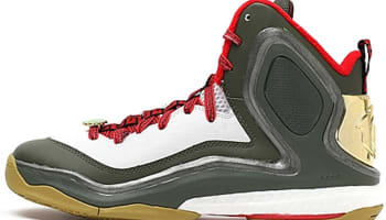 adidas D Rose 5 Boost CNY White/Green-Red-Gold