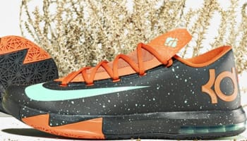 Nike KD 6 Texas Black/Green Glow-Urban Orange