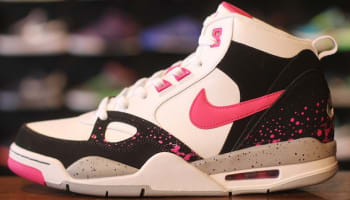 Nike Flight '13 Mid Black/Vivid Pink-Wolf Grey-White