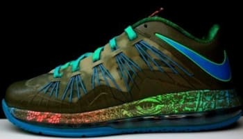 Nike LeBron X Low Reptile Tarp Green