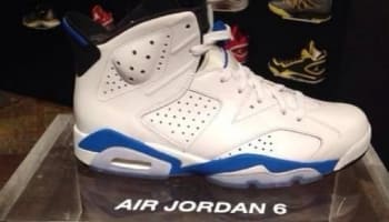 Air Jordan 6 Retro White/Sport Blue-Black