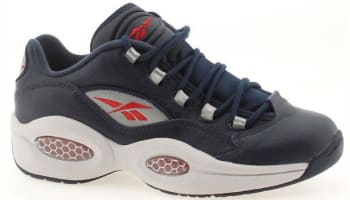 Reebok Question Low Navy/Steel-Red-Silver
