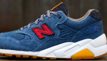 New Balance 580 Denim/Brown-Red