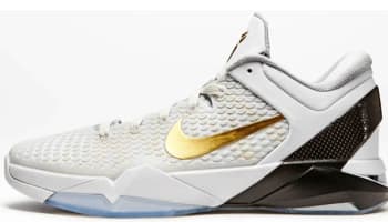 Nike Zoom Kobe 7 System Elite White/Metallic Gold