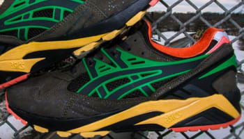 Asics Gel Kayano Trainer Dark Charcoal/Black-Orange-Green