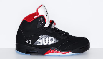 Supreme x Air Jordan 5 Retro Black/Fire Red