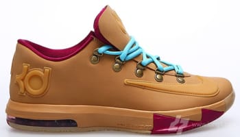 Nike KD VI EXT Gum QS Gum Light Brown/Gum Light Brown-Raspberry Red