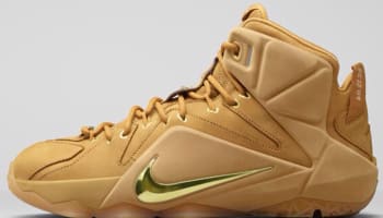 Nike LeBron 12 EXT QS Wheat/Metallic Gold-Wheat