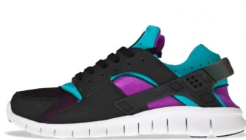 Nike Huarache Free Run 2012 Black/Neo Turquoise-Magenta