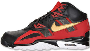 Nike Air Trainer SC High Black/Metallic Gold-Gym Red-White