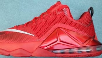 Nike LeBron 12 Low University Red/Reflect Silver-Gym Red-Black