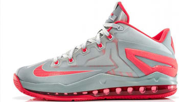 Nike LeBron 11 Low Light Base Grey/Light Crimson-Base Grey
