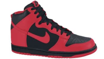 Nike Dunk High Black/Action Red