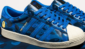 BAPE x adidas Originals Superstar 80s Blue Camo